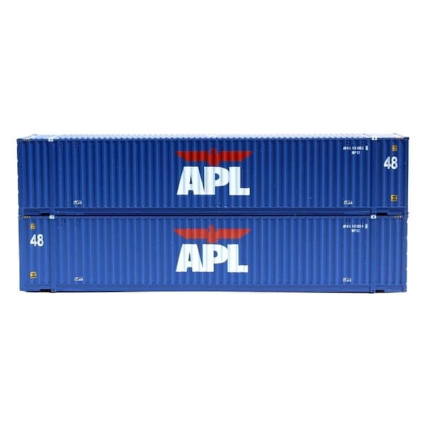 Jacksonville Terminal 48 ft. N Scale APL High Cube 3-42-3 Container Set - No.1 JTC485004 - main